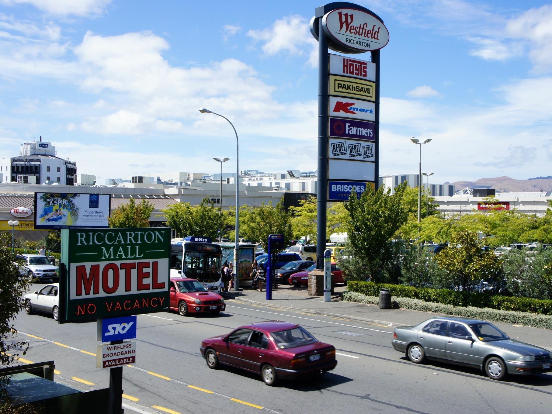 Riccarton Mall Motel Christchurch Buitenkant foto